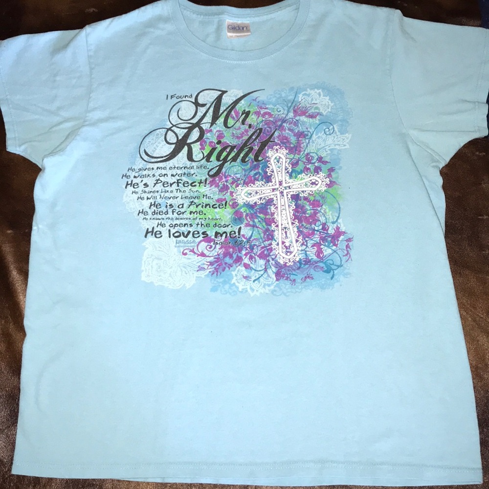 Gildan ultra cotton Christian T-shirt Med. - Picture 1 of 6